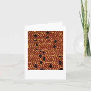 Jazzy Afrikaans-geïnspireerd abstract patroon Kaart
