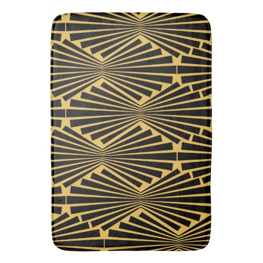 Jazzy Art Deco Black Fans Badmat (Voorkant Verticaal)