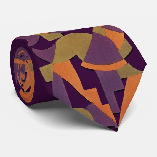 Jazzy Art Deco Design Stropdas (Opgerold)