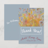 Jazzy Band Bedankkaart (Voorkant / Achterkant)