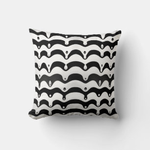 Jazzy Black en White Smelting Zebra Stripes Kussen