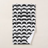 Jazzy Black & White Smelting Zebra Stripes Bad Handdoek (Handdoek)