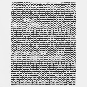 Jazzy Black & White Smelting Zebra Stripes Fleece Deken
