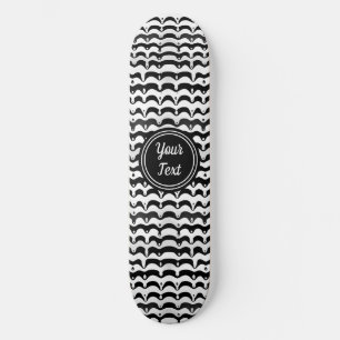 Jazzy Black & White Smelting Zebra Stripes Persoonlijk Skateboard