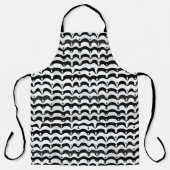Jazzy Black & White Smelting Zebra Stripes Schort (Voorkant)