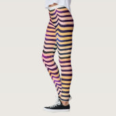 Jazzy Black & White Trippy op Art Stripey Pattern Leggings (Links)