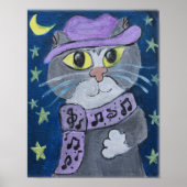 Jazzy Cat Folk Art Poster (Voorkant)