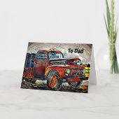 Jazzy Classic Funky Truck Vaderdag Kaart (Voorkant)