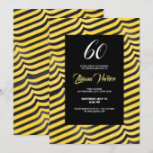 Jazzy Cute Black & Yellow Striped Bumblebee Kaart (Voorkant / Achterkant)