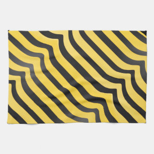 Jazzy Cute Black & Yellow Striped Bumblebee Theedoek