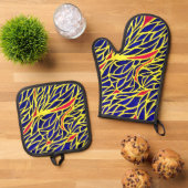 Jazzy Design Ovenwant & Pannenlap Set (Top down)