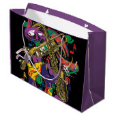 Jazzy Fest New Orleans Music Groot Cadeauzakje (Achterkant Gekanteld)