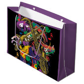 Jazzy Fest New Orleans Music Groot Cadeauzakje (Voorkant Gekanteld)