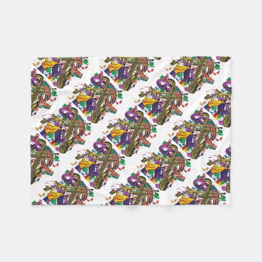 JAZZy Fleece Deken (Voorkant (Horizontaal))