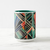 Jazzy geometrische elegante klassieke Boho geometr Mok (Midden)