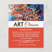 Jazzy Graffiti Art, Art Class Adverteren Flyer (Voorkant)