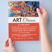 Jazzy Graffiti Art, Art Class Adverteren Flyer (Hand)