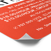 Jazzy Graffiti Art, Art Class Adverteren Poster (Hoek)