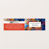 Jazzy Graffiti Art, Art Dealer, Gedetailleerd Visitekaartje (Buitenkant ongevouwen)