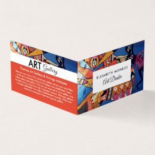 Jazzy Graffiti Art, Art Dealer, Gedetailleerd Visitekaartje