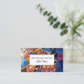 Jazzy Graffiti Art, Art Supplies Store Visitekaartje (Staand voorkant)