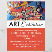 Jazzy Graffiti Art, artistieke tentoonstelling Adv Flyer (Voorkant)