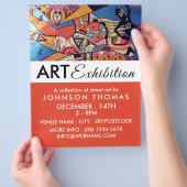 Jazzy Graffiti Art, artistieke tentoonstelling Adv Flyer (Hand)