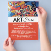 Jazzy Graffiti Art, Kunstbenodigdheden Winkel Flyer (Hand)
