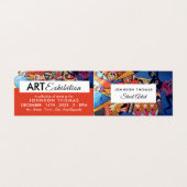 Jazzy Graffiti Art, Kunstententoonstelling, Gedeta Visitekaartje (Buitenkant ongevouwen)