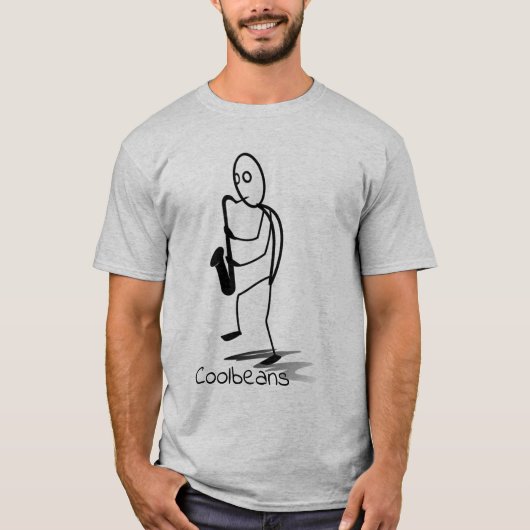 Jazzy Guy - Coolbeans T-shirt (Voorkant)