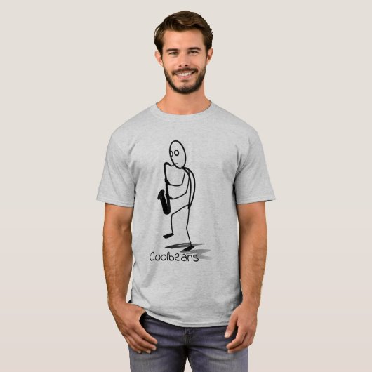 Jazzy Guy - Coolbeans T-shirt (Voorkant volledig)