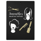 Jazzy Haarstylist Klembord (Achterkant)