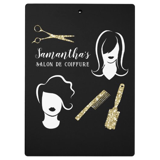 Jazzy Haarstylist Klembord (Achterkant)