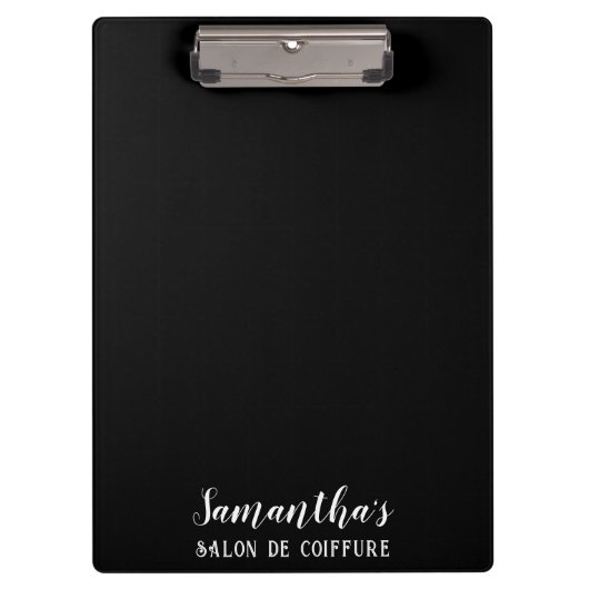 Jazzy Haarstylist Klembord (Voorkant)