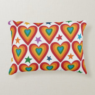 Jazzy Heart Print Pillow Accent Kussen