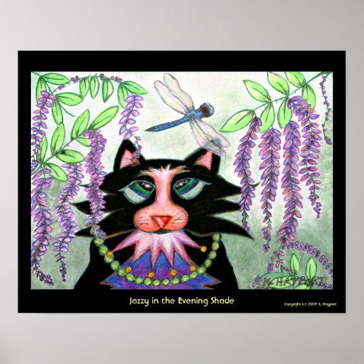 Jazzy in de Evening Shade Poster (Voorkant)