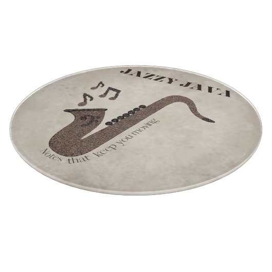 Jazzy Java-Coffee Beans-Saxofoon- Snijplank (Hoek)