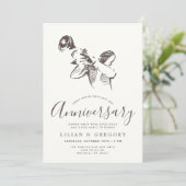 Jazzy Jubileum | Jazz Music Thaise Party Kaart (Staand voorkant)