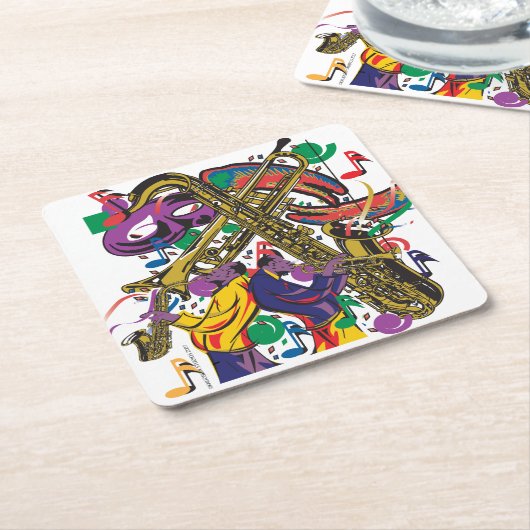 JAZZy Kartonnen Onderzetters (Schuin)