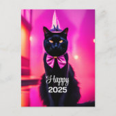 Jazzy Kat - Gelukkig 2025 Briefkaart (Voorkant)