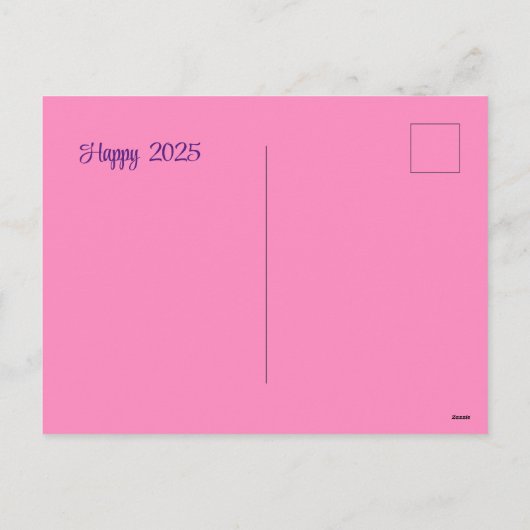 Jazzy Kat - Gelukkig 2025 Feestdagenkaart (Achterkant)