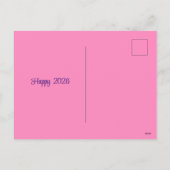 Jazzy Kat in bontjas - Happy 2026 Feestdagenkaart (Achterkant)