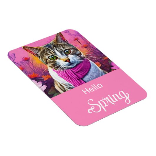 Jazzy Kat in het vroege voorjaar Magneet (Rechterzijde)