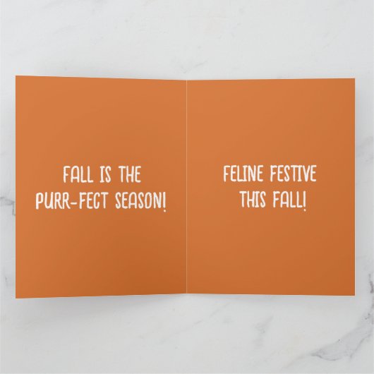 Jazzy Kat - Oktober Vibes Kaart (Binnen)