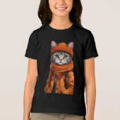 Jazzy Kat - Oktober Vibes Tri-Blend Shirt (Voorkant)