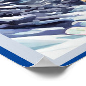 Jazzy kat op een skitocht poster (Hoek)