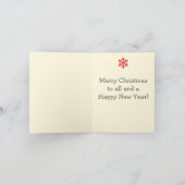 Jazzy Kerstmis Feestdagen Kaart (Binnen)