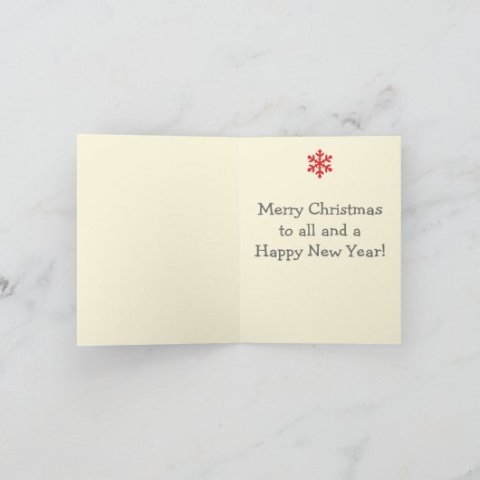 Jazzy Kerstmis Feestdagen Kaart (Binnen)