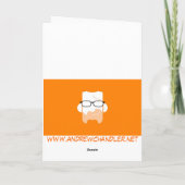 Jazzy Kerstmis Feestdagen Kaart (Achterkant)