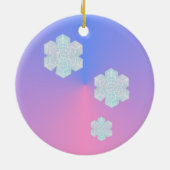 Jazzy Kerstmis Keramisch Ornament (Achterkant)